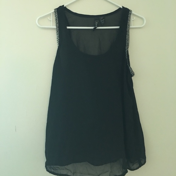 Fun & Flirt Tops - Black sleeveless silky blouse